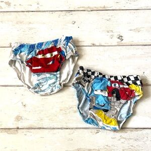 Disney Cars 2T 3T Boys Underwear Set of 2 Lightning Mcqueen Pixar Movie